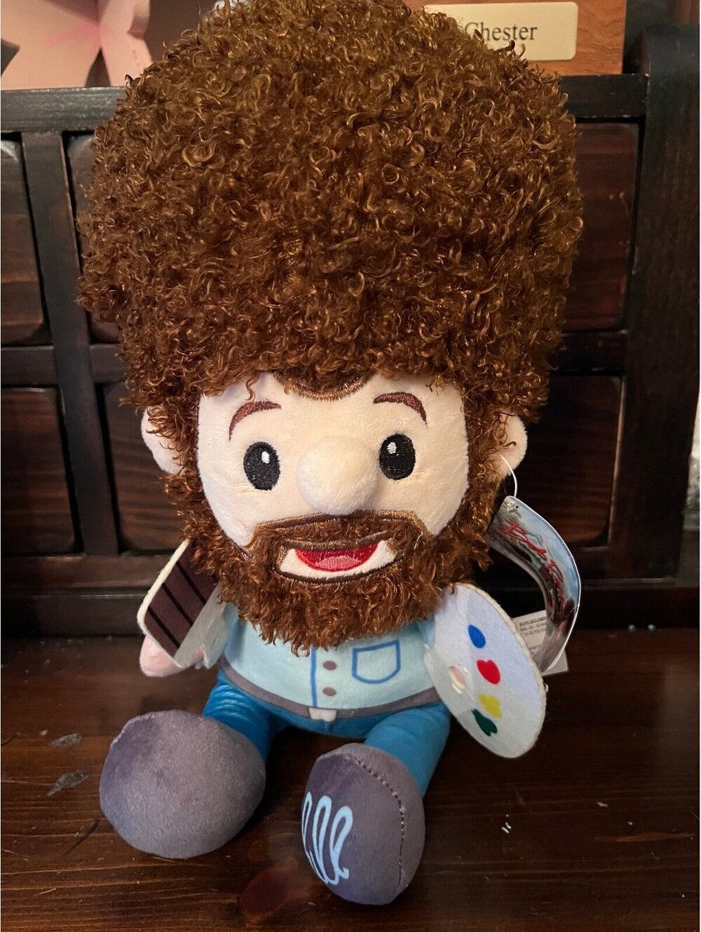 NEW Big head BOB ROSS Afro famous Painter
